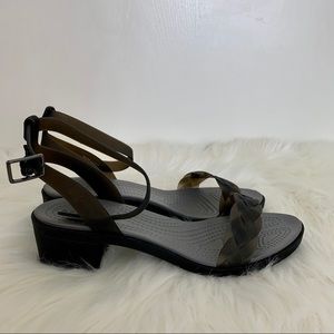 Crocs Isabella Block Heels in Black
